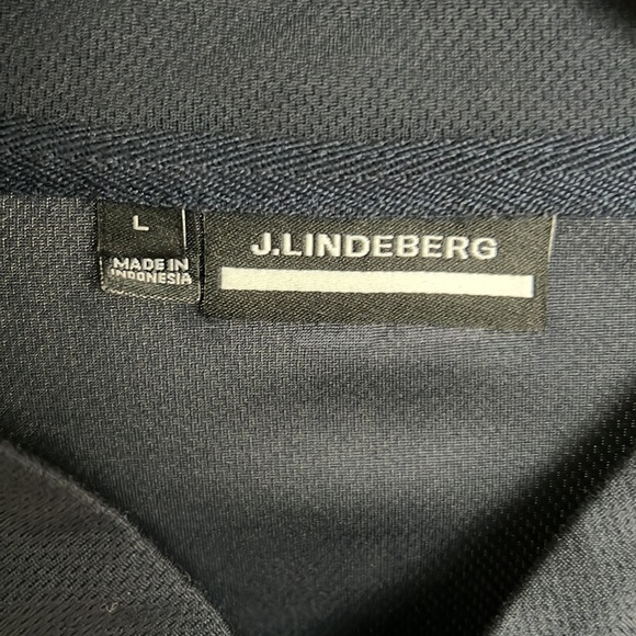 J.Lindeberg Men’s Large Collarless Golf Shirt - Picture 3 of 5